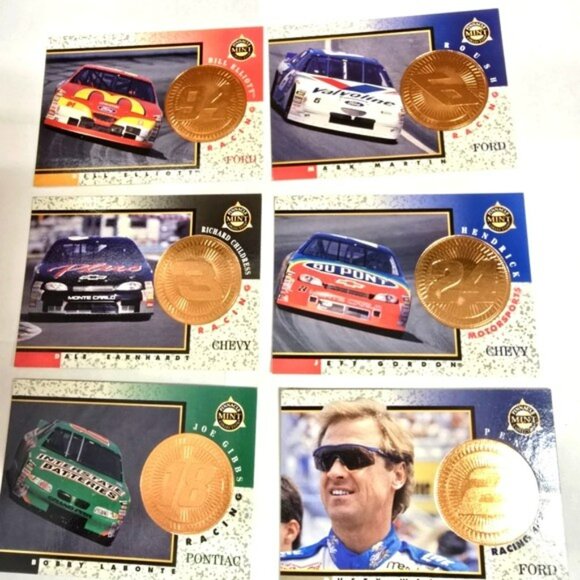 Rare Vintage Nascar Trading Card and Coin Lot 1998 Pinnacle Mint Collection - Picture 11 of 16